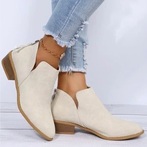 Chunky Heeled Ankle Booties